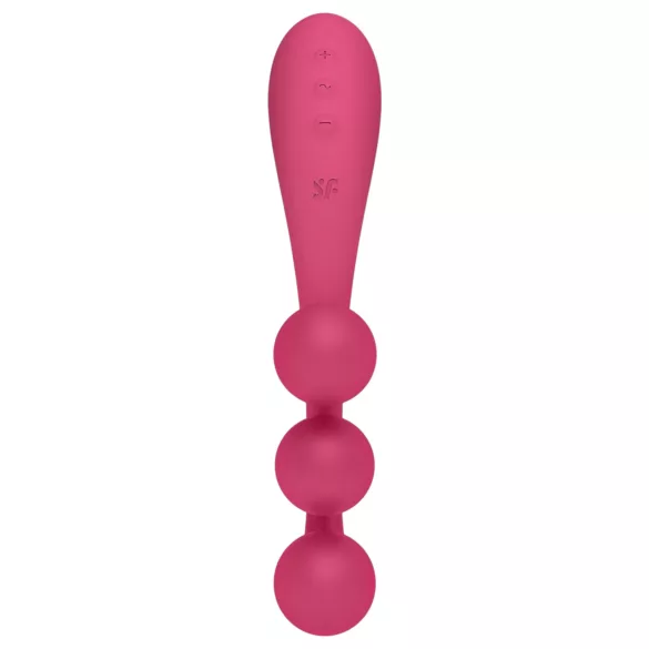 Satisfyer Tri Ball 1 - multifunktionel vibrator - genopladelig - rød