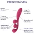 Satisfyer Tri Ball 1 - multifunktionel vibrator - genopladelig - rød