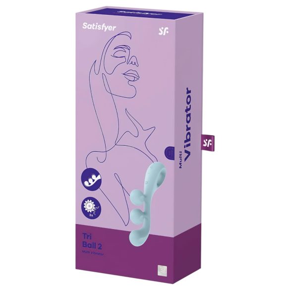 Satisfyer Tri Ball 2 - multifunktionel vibrator - mintgrøn