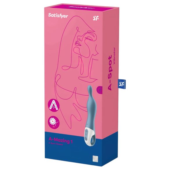 Satisfyer A-Mazing 1 - A-punktsvibrator - genopladelig - blå