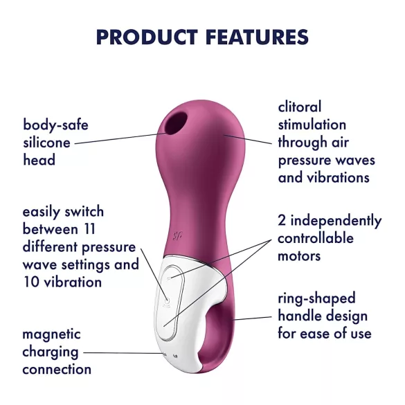 Satisfyer Lucky Libra - klitorisvibrator med lufttryk - lilla