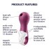 Satisfyer Lucky Libra - klitorisvibrator med lufttryk - lilla