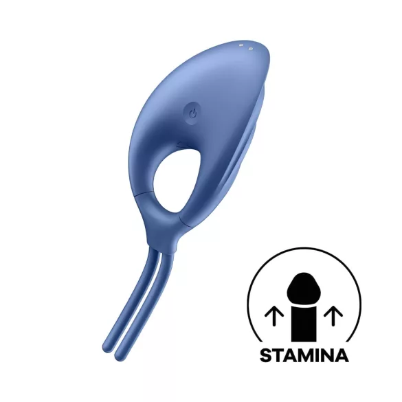 Satisfyer Swordsman - vibratorisk penisring - genopladelig - blå