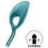 Satisfyer Swordsman - penisring med vibration - genopladelig - grøn