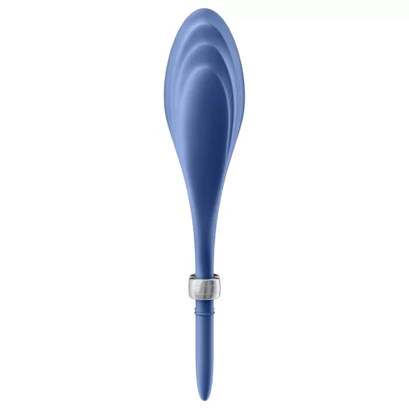 Satisfyer Duelist - genopladelig penisring med vibration - blå