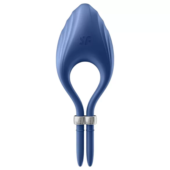 Satisfyer Duelist - genopladelig penisring med vibration - blå