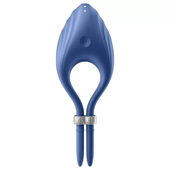 Satisfyer Duelist - genopladelig penisring med vibration - blå