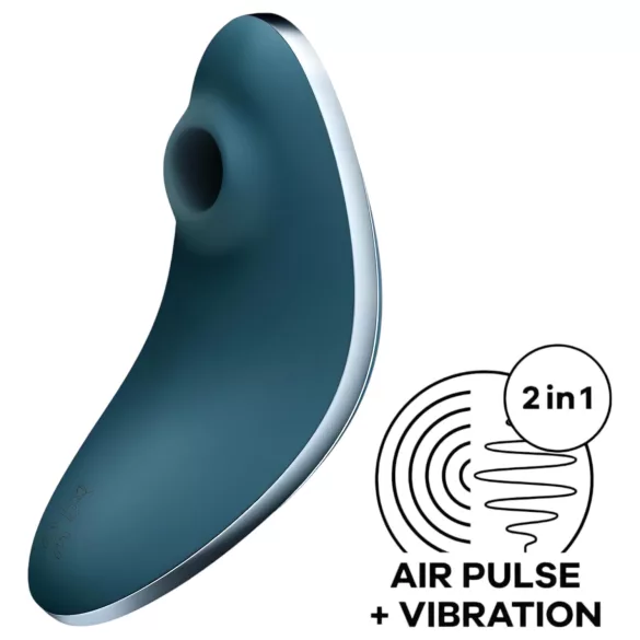 Satisfyer Vulva Lover 1 - klitorisvibrator med trykbølger - opladelig - blå