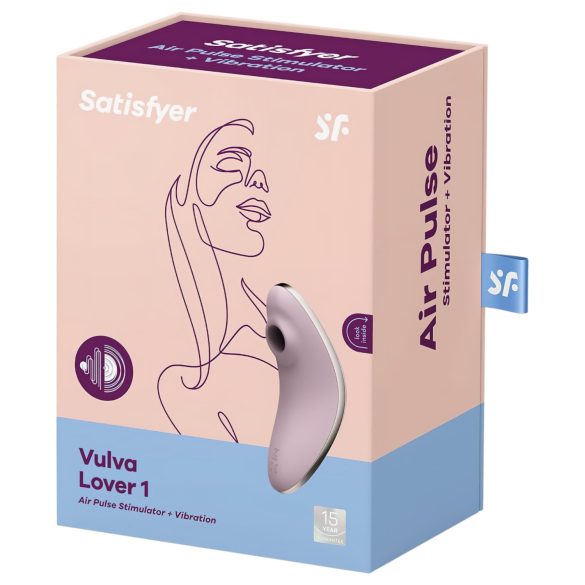 Satisfyer - klitorisvibrator med lufttryksbølger - lilla