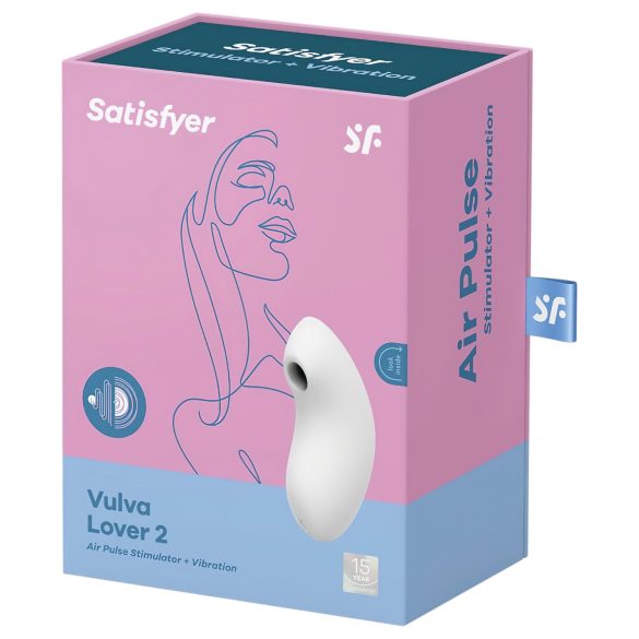 Satisfyer Vulva Lover 2 - klitorisvibrator med lufttryk - hvid