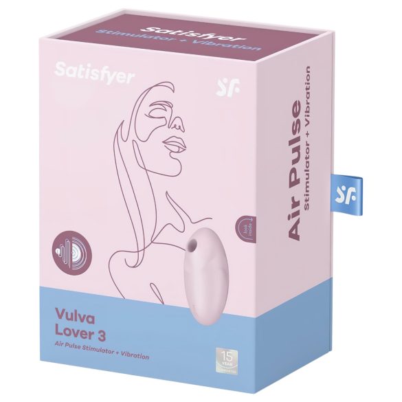 Satisfyer - klitorisvibrator med lufttryk - genopladelig - pink