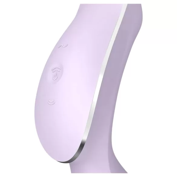 Satisfyer Curvy Trinity 2 - lufttryksvibrator og vibrator - lilla