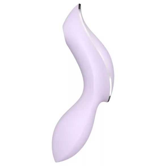 Satisfyer Curvy Trinity 2 - lufttryksvibrator og vibrator - lilla