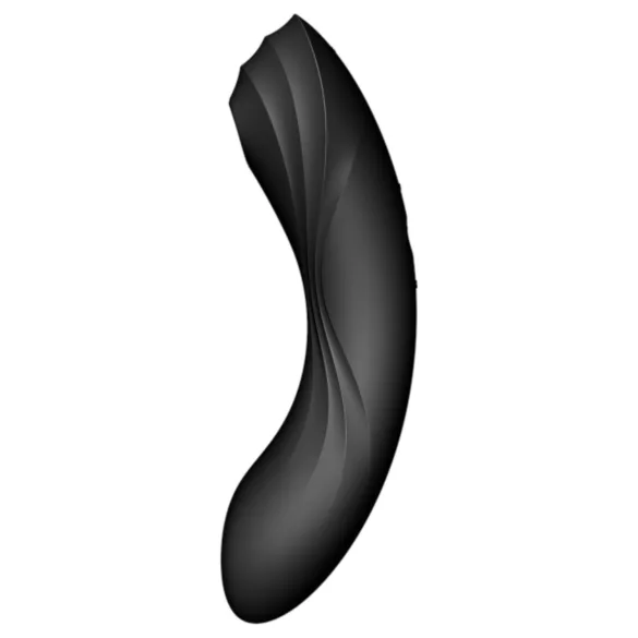 Satisfyer Curvy Trinity 4 - luftbølge 2-i-1 vibrator (sort)