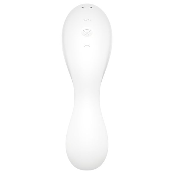 Satisfyer Curvy Trinity 5+ - 2i1 vibrator - smart funktion - hvid