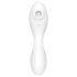 Satisfyer Curvy Trinity 5+ - 2i1 vibrator - smart funktion - hvid