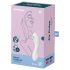 Satisfyer Curvy Trinity 5+ - 2i1 vibrator - smart funktion - hvid