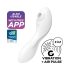 Satisfyer Curvy Trinity 5+ - 2i1 vibrator - smart funktion - hvid