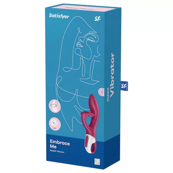 Satisfyer Embrace Me - klitorisvibrator med arm - genopladelig - rød