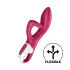 Satisfyer Embrace Me - klitorisvibrator med arm - genopladelig - rød