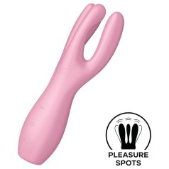   Satisfyer Threesome 3 - klitorisvibrator - genopladelig - pink