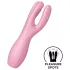 Satisfyer Threesome 3 - klitorisvibrator - genopladelig - pink