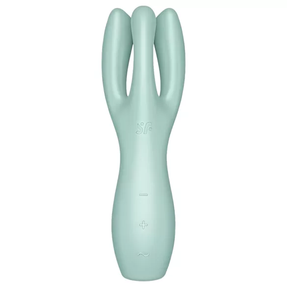 Satisfyer Threesome 3 - genopladelig klitorisvibrator (mynte)