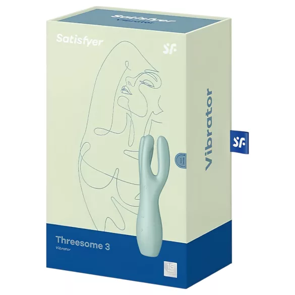 Satisfyer Threesome 3 - genopladelig klitorisvibrator (mynte)