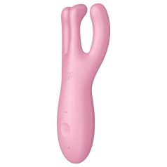   Satisfyer Threesome 4 - klitorisvibrator - smart funktion - pink