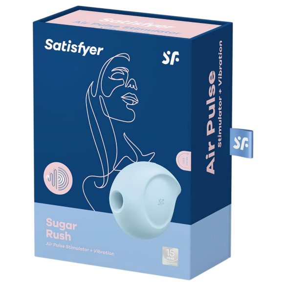 Satisfyer Sugar Rush - lufttryks klitorisvibrator (blå)