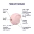 Satisfyer - klitorisvibrator med lufttryk - pink