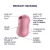 Satisfyer Cotton Candy - klitorisstimulator med lufttryk - koral