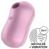Satisfyer Cotton Candy - genopladelig luftbølge klitorisvibrator (lilla)