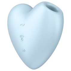  Satisfyer Cutie Heart - klitorisvibrator med lufttryk - genopladelig - blå