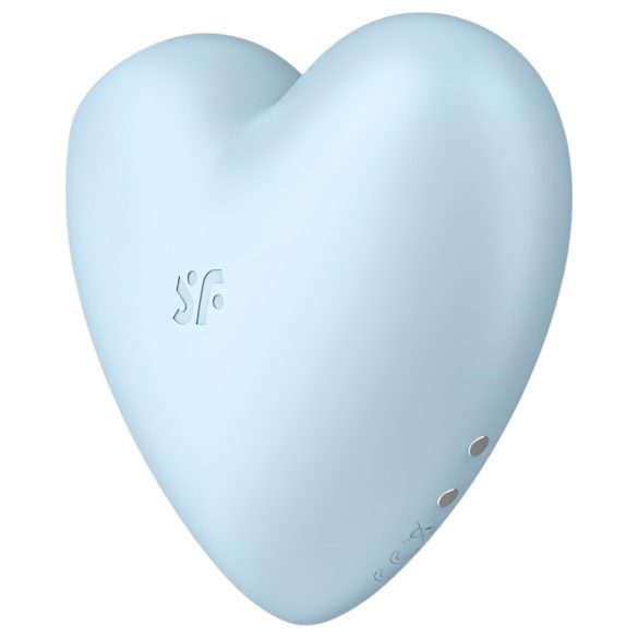 Satisfyer Cutie Heart - klitorisvibrator med lufttryk - genopladelig - blå