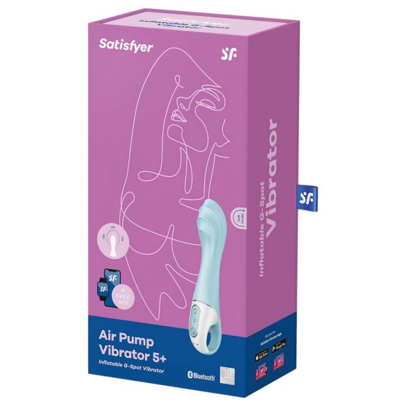 Satisfyer - lufttryksvibrator - smart pumpbar vibrator - blå