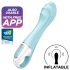 Satisfyer - lufttryksvibrator - smart pumpbar vibrator - blå