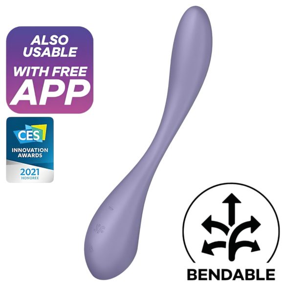Satisfyer - G-punktsvibrator - fleksibel - lilla