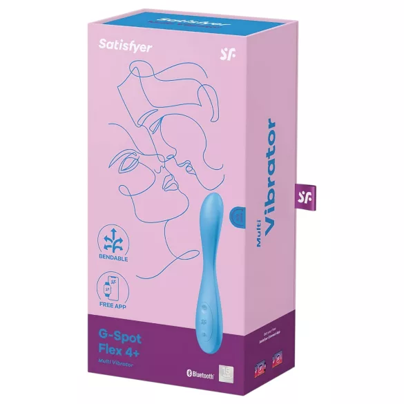 Satisfyer G-spot Flex 4 - App-styret G-punktsvibrator (turkis)
