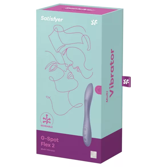 Satisfyer - G-punkts vibrator - genopladelig, vandtæt - lilla