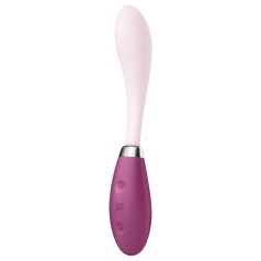   Satisfyer - G-punkts vibrator - fleksibel, genopladelig - pink/rød