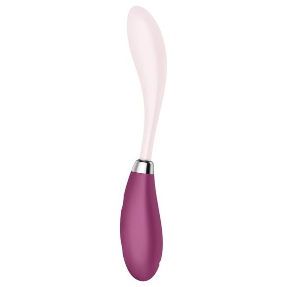 Satisfyer - G-punkts vibrator - fleksibel, genopladelig - pink/rød
