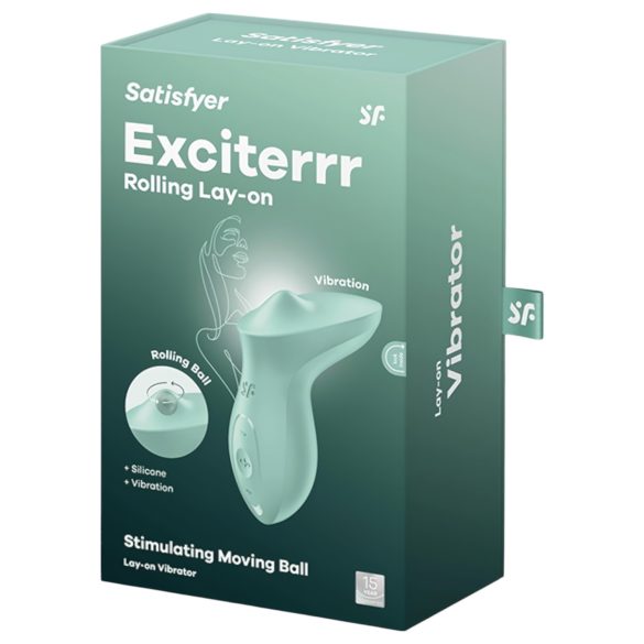 Satisfyer Exciterrr - klitorisvibrator med roterende perler - grøn