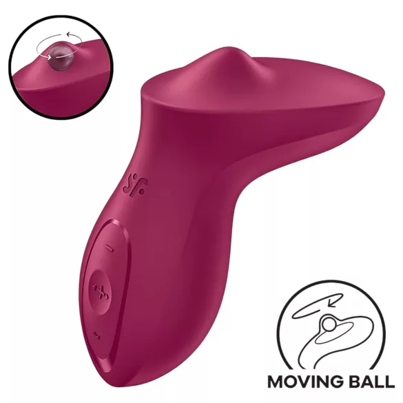 Satisfyer Exciterrr - klitorisvibrator med roterende perler - rød