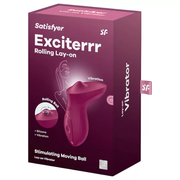Satisfyer Exciterrr - klitorisvibrator med roterende perler - rød
