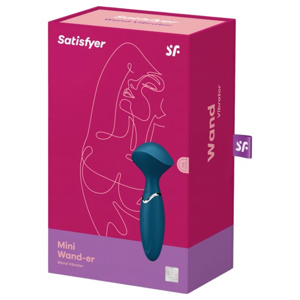 Satisfyer Mini Wand-er - vandtæt massagevibrator - blå