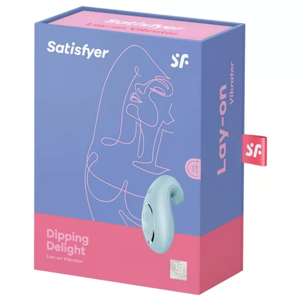Satisfyer Dipping Delight - klitorisvibrator - genopladelig - blå