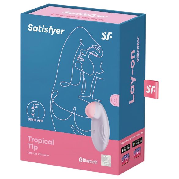 Satisfyer - klitorisvibrator med app - lilla