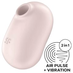   Satisfyer Pro To Go 2 - klitorisvibrator med trykbølger - beige
