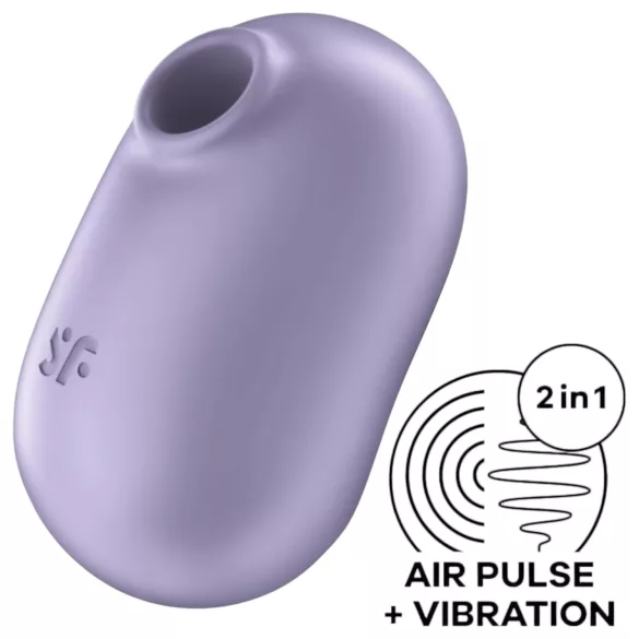Satisfyer Pro To Go 2 - klitorisvibrator med lufttryk - genopladelig - lilla